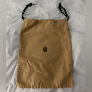 Drawstring Bape Dust Bag Tan